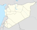 Damascus in Syria (+Golan hatched)