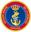 Emblem of the Military staff of the Spanish Navy.svg