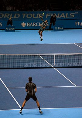 Archivo:Federer v Djokovic (10895619005)