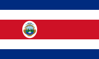 Bandera de Costa Rica(pabellón civil con escudo)