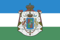 Flag of the Kingdom of Araucanía and Patagonia with coats of arms