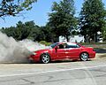 Goshen Burning Car