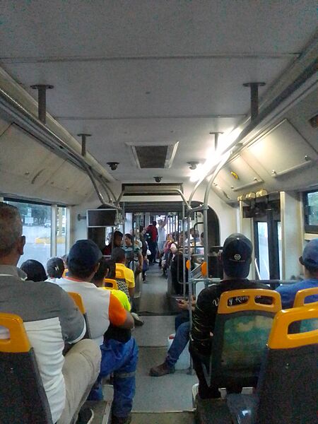 Interior del BTR transAnzoátegui
