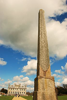 Kingston Lacy- Egyptian obelisk and House (geograph 1789450).jpg