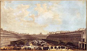 Les jardins et le cirque du Palais Royal en 1791