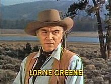 Archivo:Lorne Greene in Bonanza opening credit episode Bitter Water