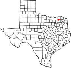 Archivo:Map of Texas highlighting Delta County