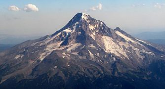 Mt Hood From Airplane cropped