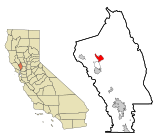 Napa County California Incorporated and Unincorporated areas Angwin Highlighted.svg