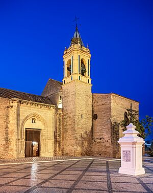 Archivo:Parroquia San Jorge mártir, Palos de la Frontera (Hora azul)