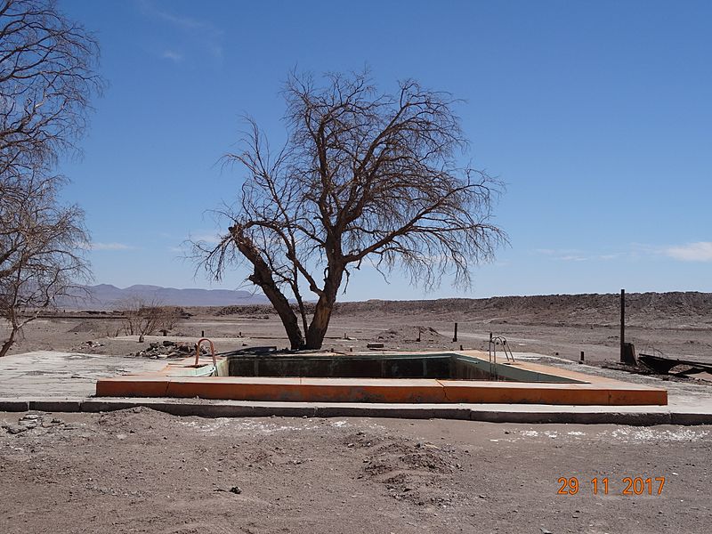 Pique Chela, piscina