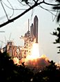 STS-105 launches