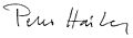 Signature of Peter Haertling