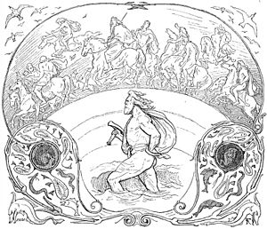 Archivo:Thor wades while the æsir ride by Frølich
