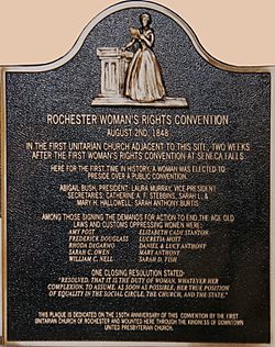 Archivo:1848 Womens rights plaque at DUPC