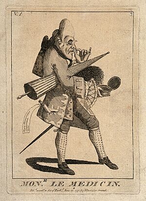 Archivo:A French physician. Engraving by M. Darly, 1771. Wellcome V0010921