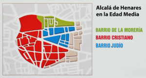 Archivo:Alcalá de Henares (RPS 24-06-2018) Barrios durante la Edad Media, plano
