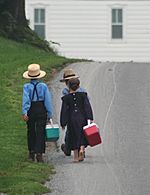 Archivo:Amish On the way to school by Gadjoboy2