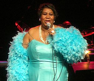 Aretha Franklin, conocida como la Reina del Soul.