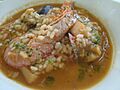 Arroz caldoso de pescado y marisco