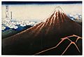 Brooklyn Museum - A Shower Below the Summit from the series Thirty -six Views of Mount Fuji (Fugaku sanjurokkei) - Katsushika Hokusai