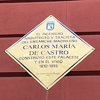 Archivo:Carlos María de Castro construyó este palacete y en él vivió (cropped)