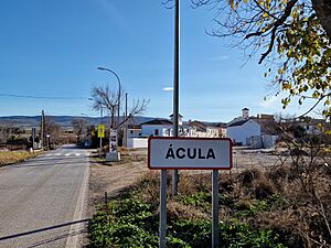 Archivo:Cartel de entrada a Ácula (Granada)