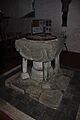Font in St Materiana's Church, Tintagel (5622)