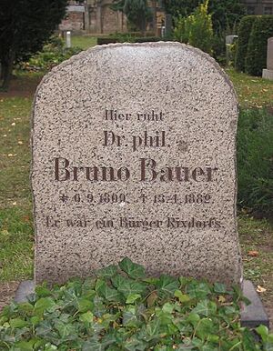 Archivo:Grabstein Bruno Bauer