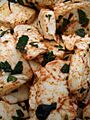 Haloumi mint pesto
