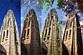 Harkness Tower in Winter, Spring, Summer, Autumn