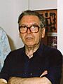 Joan Pujadas amb Joan-Josep Tharrats (cropped)