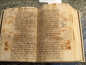 Archivo:José Santiago Garnelo Alda anotación en Quinque Libri de nacimientos de la parroquia de San Miguel de Enguera