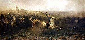 Archivo:La Carica di Pastrengo, Sebastiano De Albertis - Museo Storico dell'Arma dei Carabinieri