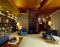 Living room at the Stanley Rosenbaum House, one the "usonian-style" homes designed by Frank Lloyd Wright, Florence, Alabama LCCN2011636438