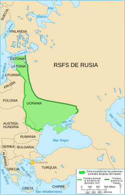 Archivo:Map Treaty of Brest-Litovsk-es