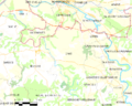 Map commune FR insee code 64161
