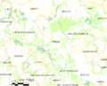 Map commune FR insee code 64425