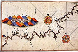 Archivo:Map of Granada by Piri Reis 15th century