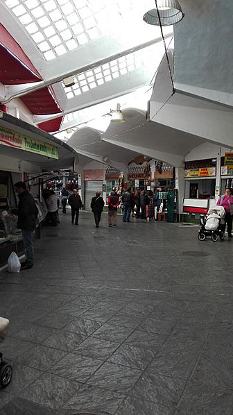 Mercado de abastos de Andújar, obra del arquitecto Pedro Rivas Ruiz (1949)