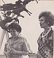 Olga Duque de Ospina con Cecilia Caballero de López