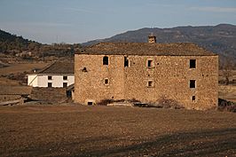 Vista de las casas tradicionales de Ordovés.