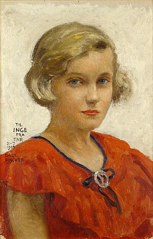 Archivo:Portrait of Inge (artist's daughter), 1933, by Paul (Gustav) Fischer