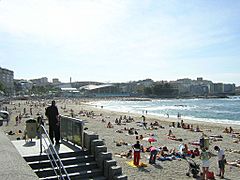 Praia de Riazor.A Coruña Galicia