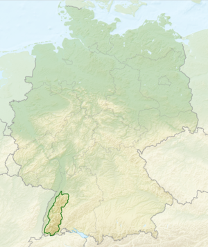 Archivo:Relief Map of Germany, Black Forest