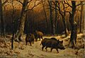 Rosa Bonheur - Sangliers dans la neige