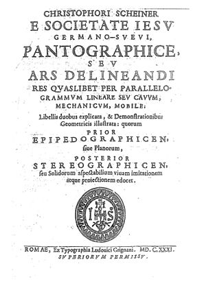 Archivo:Scheiner - Pantographice, seu Ars delineandi res quaslibet per parallelogrammum lineare seu cauum, mechanicum, mobile, 1631 - 184196