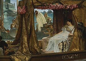 Archivo:Sir Lawrence Alma-Tadema - The Meeting of Antony and Cleopatra