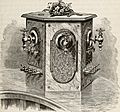 Tuft's Soda-Water Fountain depicted in Industrial History of the United States (1878)