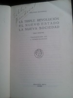 Archivo:Walther Rathenau portada La triple revolución El nuevo estado La nueva sociedad 03